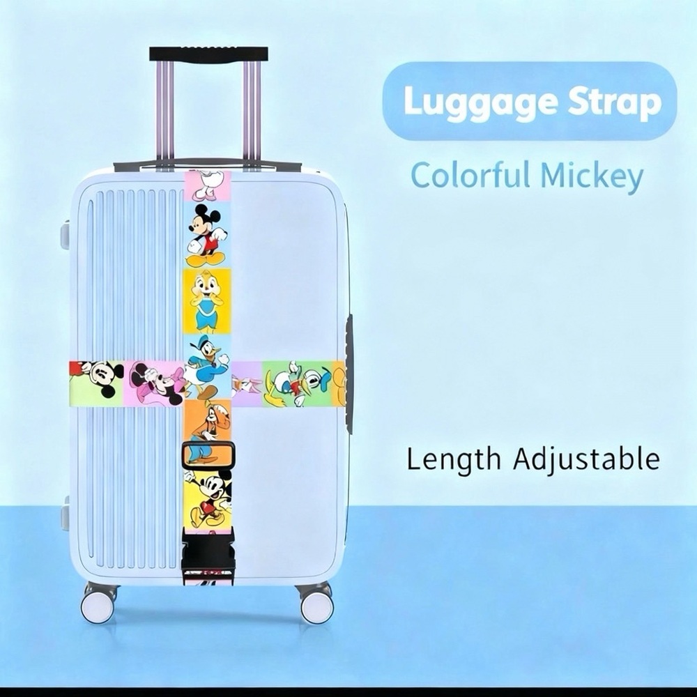 Disney Mickey Mouse Colorful ONE Piece Luggage Strap
